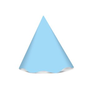 Chapéu De Aniversário Azul Claro 08un Kaixote