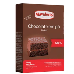 Chocolate Em Pó 50% 200g Mavalerio