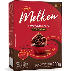 Chocolate em pó 50% Melken 200 g HARALD