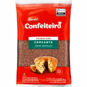 Chocolate Granulado Crocante 1,050Kg Confeiteiro Harald