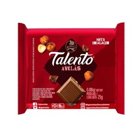 Chocolate Mini Talento Ao Leite com Avelãs 25g 15 Unidades Garoto