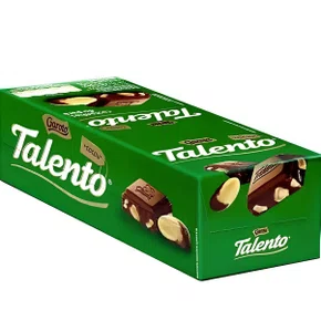 Chocolate Mini Talento Ao Leite com Castanha-do-Pará 25g 15 Unidades Garoto
