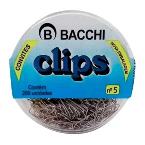Clips Nº 5 Niquelado Bacchi C/ 200un