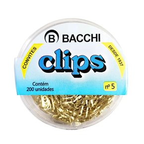 Clips Ouro N°5 Bacchi C/200un
