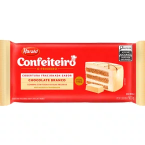 Cobertura Chocolate Confeiteiro Branco 500g Harald
