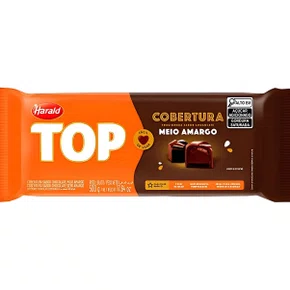Cobertura Chocolate Meio Amargo Top Harald 500g