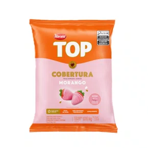 Cobertura Chocolate Morango Top Gotas 1,01 Kg Harald