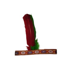 Cocar Indígena Simples 2 Penas Ref 12858 Kriart