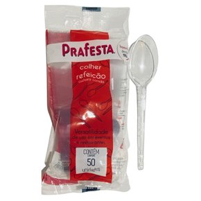 Colher para Refeição Cristal C/50 Unidades Prafesta