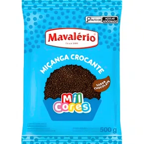 Confeito Miçanga Chocolate 500g Mil Cores Mavalério
