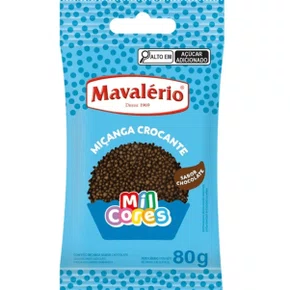Confeito Miçanga Chocolate 80g Mil Cores Mavalério