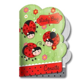 Convite Aniversário Festcolor Joaninha C/ 08 Un