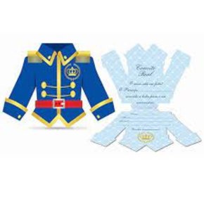 Convite Aniversario Junco Principe C/ 08 Un