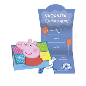 Convite Aniversário Peppa Pig Regina