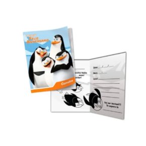 Convite Aniversário Pinguins de Madagascar Festcolor