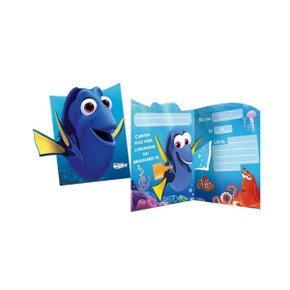 Convite Aniversário Procurando Dory Regina