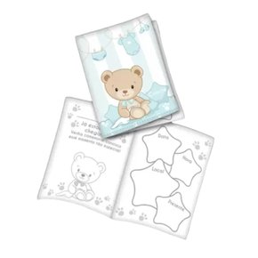 Convite Chá de Bebê Festcolor Ursinho Azul C/ 08 Un