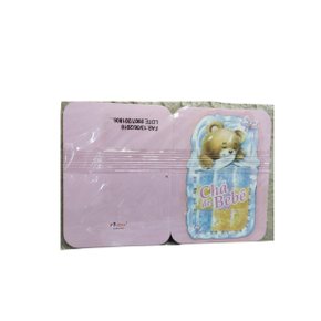 Convite Cha De Bebe Junco Ursinho Dormindo Rosa Ref 10 C/ 08 Un