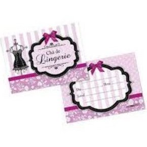 Convite Chá Lingerie Ultrafest Pink R4020.01 C/8un