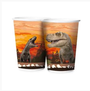 Copo de Papel 180ml Dinossauro 12 unid Regina