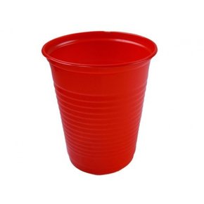 Copo Descartável Vermelho 200ml c/ 50un Kaixote
