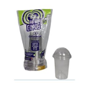 Copo Galvanotek 500ml C/ Tampa G850 C/10un