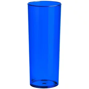Copo Long Drink Azul Translucido Unidade 350ml Massari