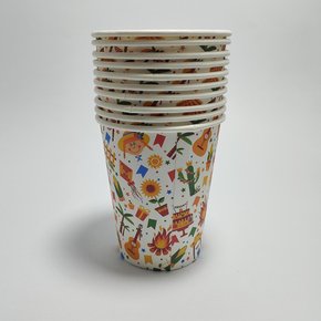 Copo Descartável 270ml com 10 Unidades Junino Silver Plastic