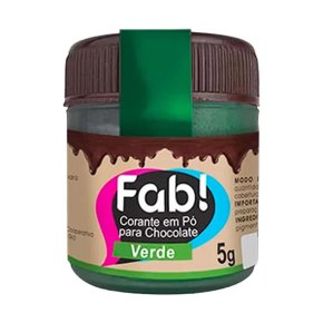 Corante Em Po P/ Chocolate Verde Fab 5g