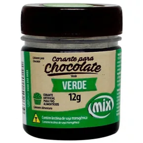 Corante em Pó para Chocolate Verde 12g Mix