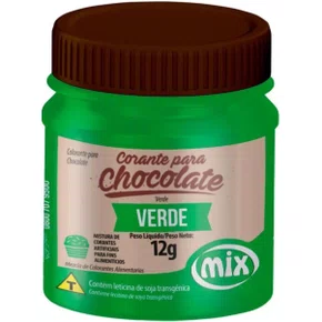 Corante em Pó para Chocolate Verde 12g Mix