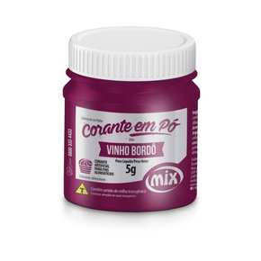 Corante em Pó Vinho Bordô 5g Mix