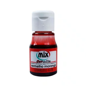 Corante Líquido Vermelho Morango 10ml - Mix