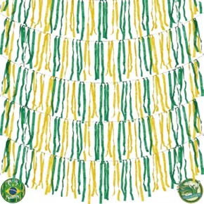 Cordão Metaloide Verde e Amarelo 10m