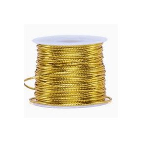 Cordão Ouro 0.9mm Rolo com 50m Elástico São José
