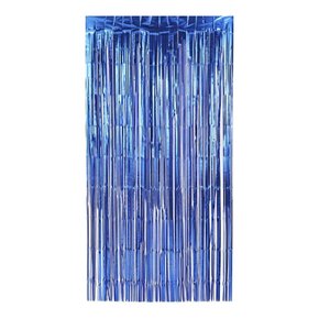 Cortina Metaloide Azul Escuro 1x2m Partiu Festa
