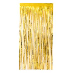 Cortina Metaloide Ouro 1mx2m Partiufesta