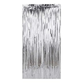 Cortina Metaloide Prata 1mx2m Partiu