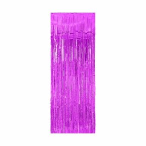 Cortina Metaloide Roxo SilverPlastic