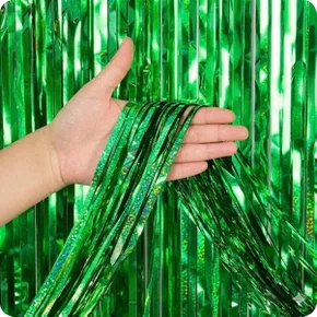 Cortina Metaloide Verde Escuro 1x2m