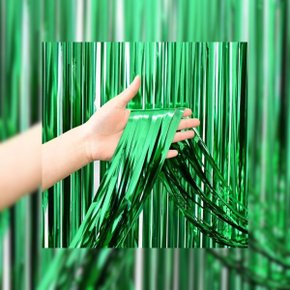 Cortina Metaloide Verde Escuro 1x2m Yoss