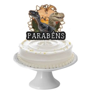 Decoração de bolo Reino dos Dinossauros 1 pç  Regina