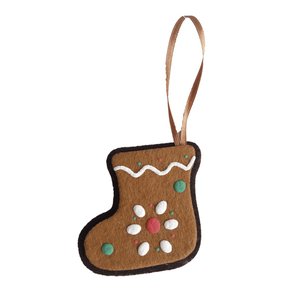 Enfeite Natalino Bolacha Botinha 7x8cm Matsumoto