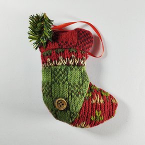 Enfeite Natalino Bota Trico 14cm Personagens Impulsetto