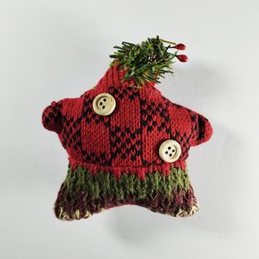 Enfeite Natalino Estrela Trico 14cm Personagens Impulsetto