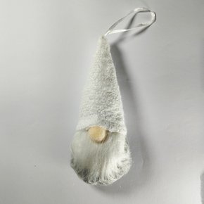 Enfeite Natalino Gnomo Branco 15cm Impulsetto