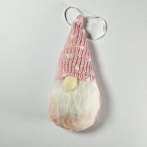 Enfeite Natalino Gnomo Rosa Pintinhas 14cm Impulsetto