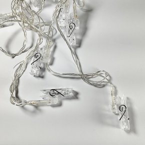 Enfeite Pisca Pregador 20 LEDs Branco 4 M Global