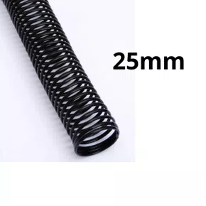 Espiral Plástico Preto 25mm p/ 160 Fls Unidade