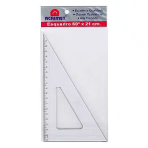 Esquadro Acrílico 60/30 × 21 cm Acrimet